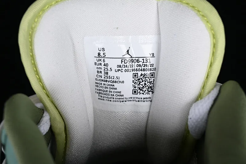 All categories Air Jordan Jordan series basketball shoes Air Jordan 1 Low Z version Air Jordan 1 Low AJ1 Joe 1 fresh green strap deconstruction low-top basketball shoes FD9906-131
